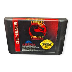 Mortal Kombat Video Game Cartridge Sega Genesis Arena Acclaim — Cartridge Only